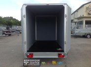 Remorque fourgon en bois SARIS - FW2000 - 2 essieux roues extérieures - PTAC : 2000 Kg - 306x154xH180 - Reference -K3 356 184 2700 2 - Idéal pour bricolage, jardinage, déménagements_1