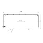 AIS-3 - constructions modulaires - Panelais - Dimensions 5840x2350 mm - Superficie 13,72 m² - Équipements inclus_1