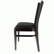 Chaise restaurant Régina marron foncé - NOIR_1