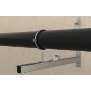 Collier isophonique FRSM - Fischer - double filetage en acier électrozingué - série lourde M10/M12/M16_1