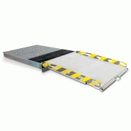 Rampe intégrée URBApass - rétractable, antidérapante, charge 300 kg, plusieurs longueurs disponibles_1