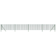 Vidaxl clôture en treillis métallique vert 1,1x10 m acier galvanisé 154050_1