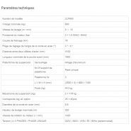 ZLP800 - Nacelle suspendue SUCCESS - Alliage aluminium/acier - Câble 8.6mm - Capacité 800kg - Hauteur de levage 300m_1