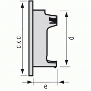 Grille de ventilation extérieures coloris sable ø 80 mm - spéciale façade - getm pour tubes pvc et gaines