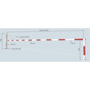 Barrière universelle tournante XL - Extra longue avec tirants en partie supérieure - 602992_1