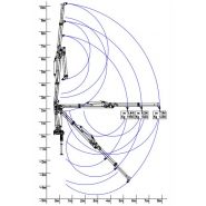 Grue non repliable avec stabilisateurs hydrauliques