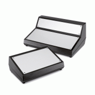 Abox bo�tier de table pour �lectronique - versions inclin�es avec panneau angul� ou non_1