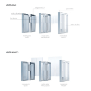 Speed gates SG-2 - dispositif de contrôle d'accès intérieur avec signalisation LED et protection anti-surcharge_1