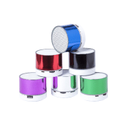 Enceinte Bluetooth - Boîtier plastique noir - Pile rechargeable intégrée avec gravure lumineuse LED_1