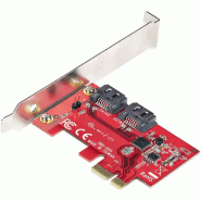 Carte PCI Express SATA 2 ports - Carte Contrôleur PCIe SATA - 6Gbps - ASM1166 Non-RAID - Convertisse_1
