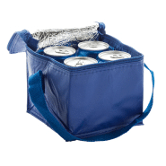 Sac isotherme en PVC - Fermeture-éclair et renfort en aluminium - Capacité 4 boîtes de 0,33 L - Couleur bleu_1