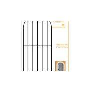 Armelle 1 - grille de protection d'entrée - leferronnier - grille ouvrante en fer forgé