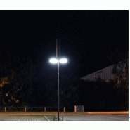 Lampadaire urbain solaire Sun Boulevard Duo - LED - acier galvanisé thermolaqué - 5.5 m - double tête lumineuse_2