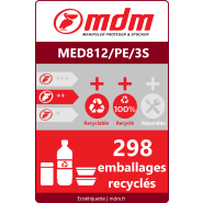 Palette plastique 3 semelles monobloc - MED812/PE/3S - 800x1200 mm, rebords anti-dérapants, charge statique 5000 kg_1