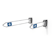 Portillon magasin mural extensible en inox - Ouverture 0° à 90° - Bras 765mm à 1120mm_1