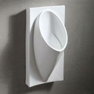 Urinoir mural en céramique blanc - économique et hygiénique avec capteur électronique - Soc ETS Orsini Art Style_1