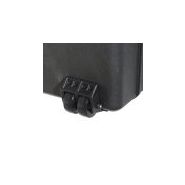 Valise de transport robuste avec roulettes intégrées et poignée rabattable