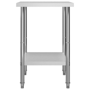 Vidaxl table de travail de cuisine 60x60x85 cm acier inoxydable 51184_1