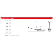 Cr-120-bz - Crics rouleurs 12T - Sam Outillage avec protection caoutchouc et norme CE EN 1494_1
