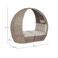 Fauteuil avec accoudoir Samui 123 x 112 x 185 cm - par 2_1