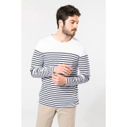 Marinière manches longues homme - Kariban - Réf: K366 - 100% coton, classique et intemporelle_1