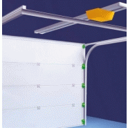 Porte de garage sectionnelle motorisée - ouverture plafond - isolation thermique - encombrement minimum_1