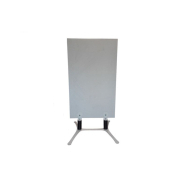 Stop trottoirs - interface plv - plaque pvc blanche sur piétement métal - dimensions 120 x 60 cm_1