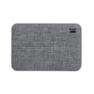 Power bank en plastique RPET - Batterie 5000 mAh - 2 ports USB et 1 port USB-C - Couleur gris_1