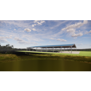 Bâtiment métallique ou manège équestre 25 x 40m - CHARP04 - structure robuste et modulable_1