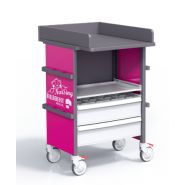 PP-CHARNURV1 - Chariot médical Allibert Medical - 30kg - Compact, modulable, avec système Easy Mov et Easy Clean_1
