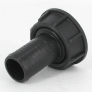 Raccord annelé - Droit - avec écrou - F 1