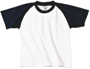 T-shirt enfant Baseball - Réf: CGTK350 - 100% coton pré-rétréci - Marque: B&C_1