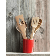 Spatule en bambou - Découpe sapin de Noël - Couleur naturelle - 24g_1