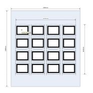 Ensemble de 16 porte-affiches vitrine lumineux LED A4 paysage - Lumicadre - H:397mm x L:330mm - Gamme Originale_1