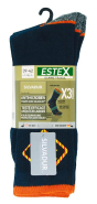 Lot de 3 paires de chaussettes de travail NO COMPRIM - Réf: ES6004 - Estex - Traitement antibactérien SILVADUR_1