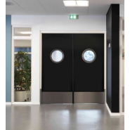 Porte coupe-feu 30 mn - Blocs-portes Double Action feu EI30 et EI60 - Mono-composant - 1 vantail,2 vantaux_1