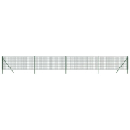 Vidaxl clôture en treillis métallique vert 0,8x10 m acier galvanisé 154048_1