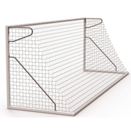 But transportable léger et résistant pour 11 joueurs - Paire en aluminium Ø 102 mm avec boîtiers d'ancrage fixes_1