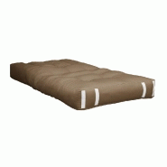 Fauteuil futon convertible HIPPO CHAIR - couleur mocca - matelas 90x200 cm - design et pratique_1