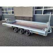 GTM 4m x 1m50 Gooseneck porte engin 3 x essieux 1800 kg_1