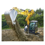 Mini-pelle à chenilles 7 T double déport compacte, profondeur de fouille 4450 mm, idéale pour les travaux de terrassement - disponible en location_1