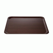 Plateau stratifié lisse Capri Cambro acajou 460mm_1