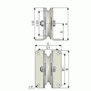 Poulie à corde à patte pap_1
