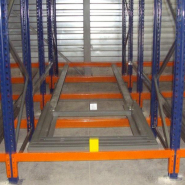 Rayonnage dynamique pour palettes cart pushback_1