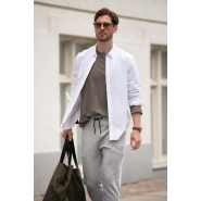 Pantalon de jogging unisexe - Gris chiné - Franklin - Nimbus_1