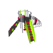 Structure multi-activités métallique Etnik Pemba - LD1EK0310 - Ludoparc - 1 tour - pour enfants de 2 à 8 ans_1
