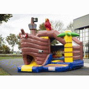 Combo toboggan gonflable - Compact, facile à transporter et installer - 4,6 x 4,0 x 3,5m_1