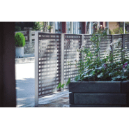 Barrière urbaine en acier VVBA210 - Traitement Ferrus anticorrosion - Coloris gris argent RAL 9006_1