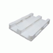 Palette en plastique 1200 x 800 mm - entièrement fermée - plateau lisse - PEHD - recyclable_1