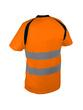 T-shirt haute visibilité orange/bleu - 100% polyester bird-eye - 150 g/m2 - Normes EN ISO 13688 et EN ISO 20471_1